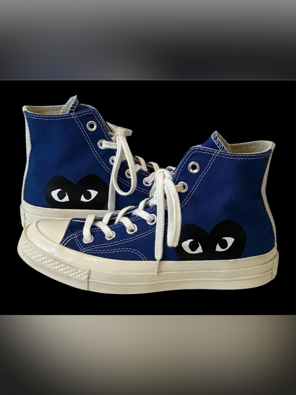 COMME DES GARÇONS PLAY CONVERSE Sz 7 Women’s Sz 5 men’s blue